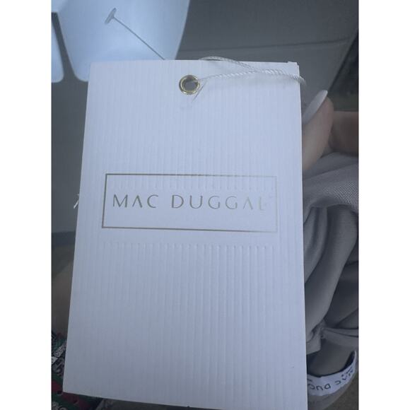 Mac Duggal Gold Sequin Embellish Long Sleeve High Neck Mini Dress Sz 8 $398 NYE - Picture 14 of 15